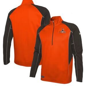Cleveland Browns large New Era EUC Combine Authentic Two-a-Days Half-Zip Jacket